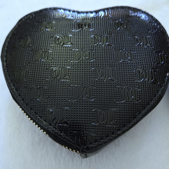 Juicy🍊 Couture "Simply Perfect" Black Heart🖤 Zip Around Coin Purse - NWT - Picture 15 of 16